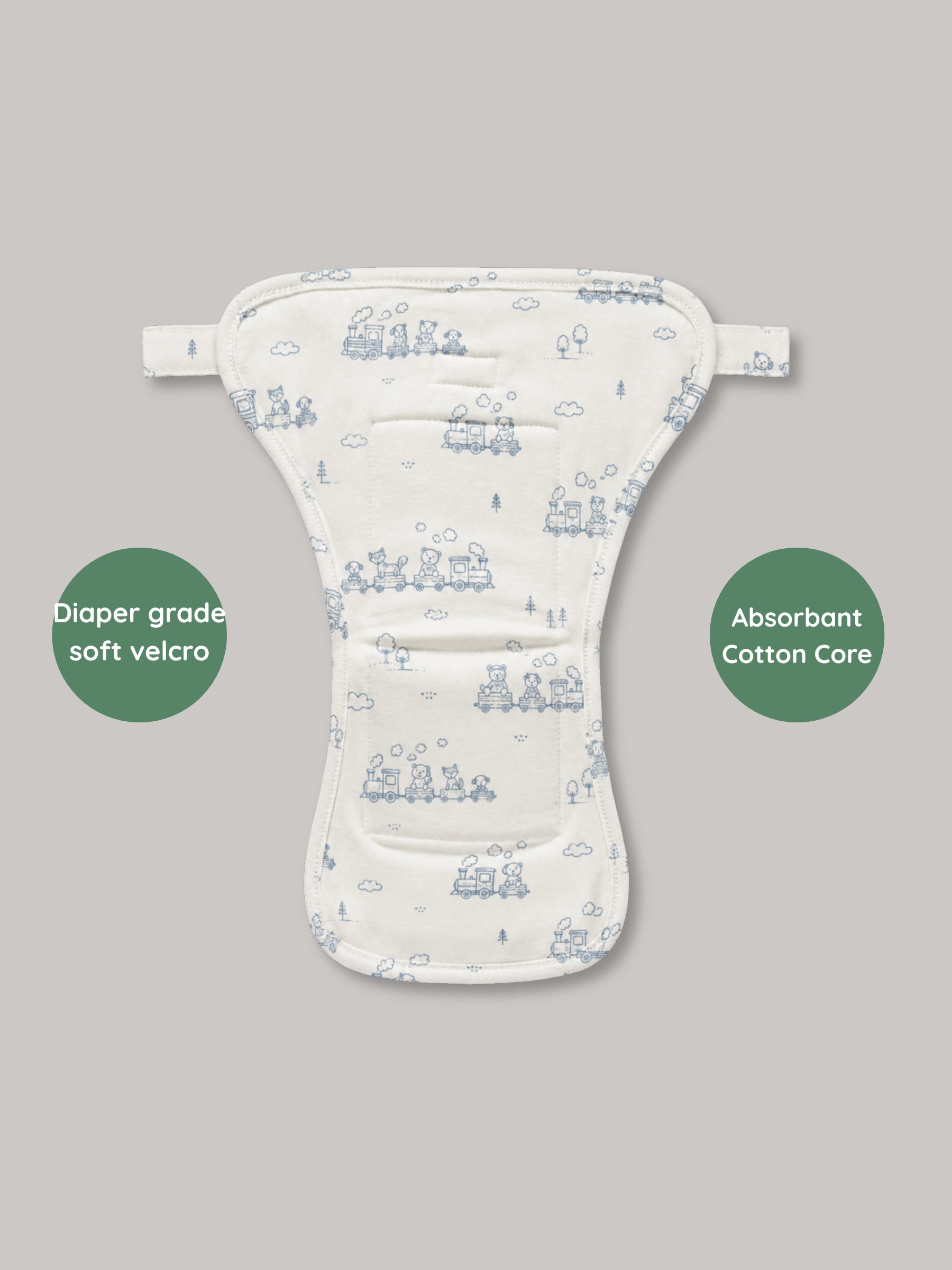 DREAM LAND 3 PACK VELCRO CLOTH NAPPY