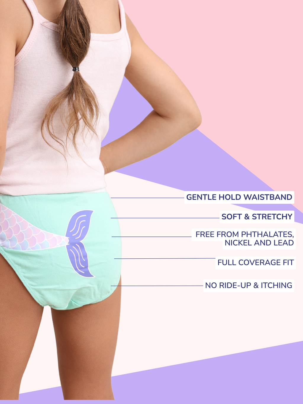 MERMAID GIRLS CLASSIC FIT BRIEF