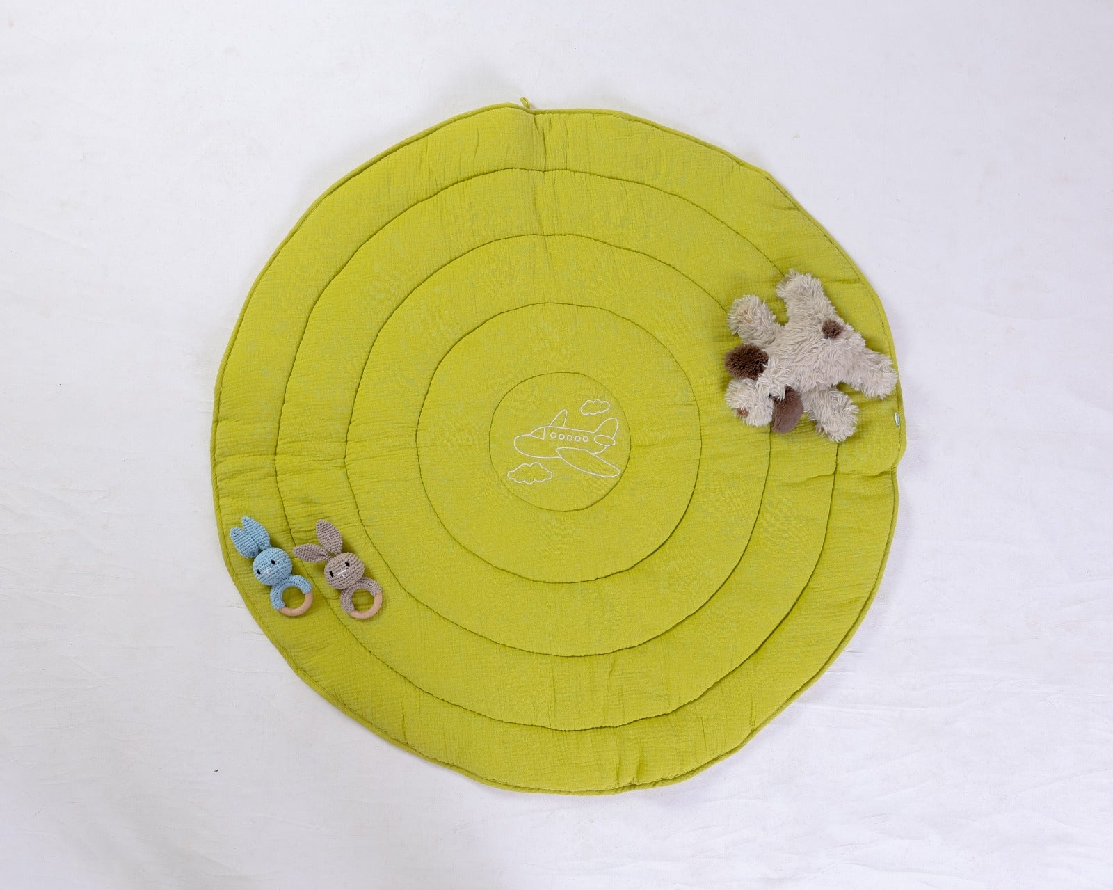 Baby Essential Green Muslin Play Mat
