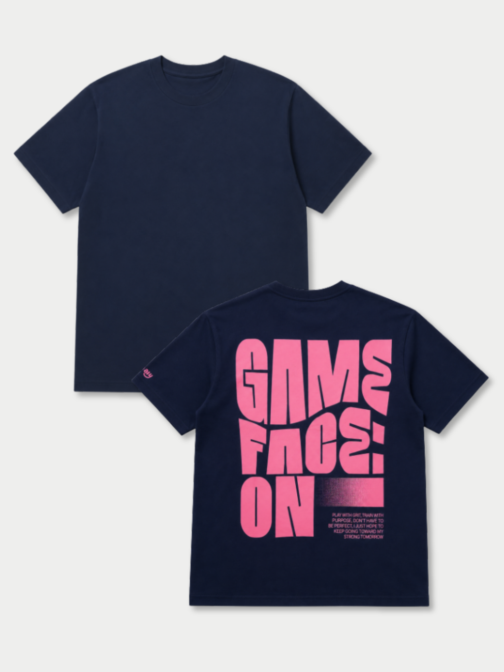 GIRLS’ GAME FACE ON OVERSIZED COTTON TEE