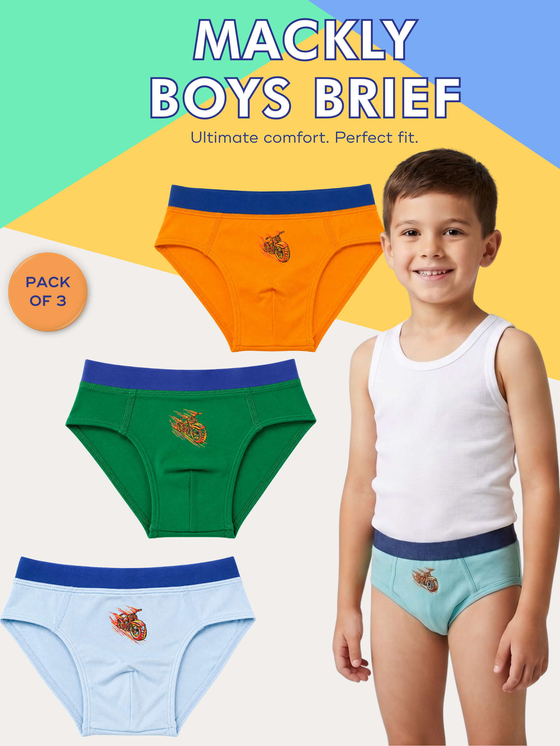 FLAMING RIDE BOYS BRIEF