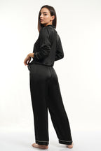 PJ L/S PANT SET - BLACK