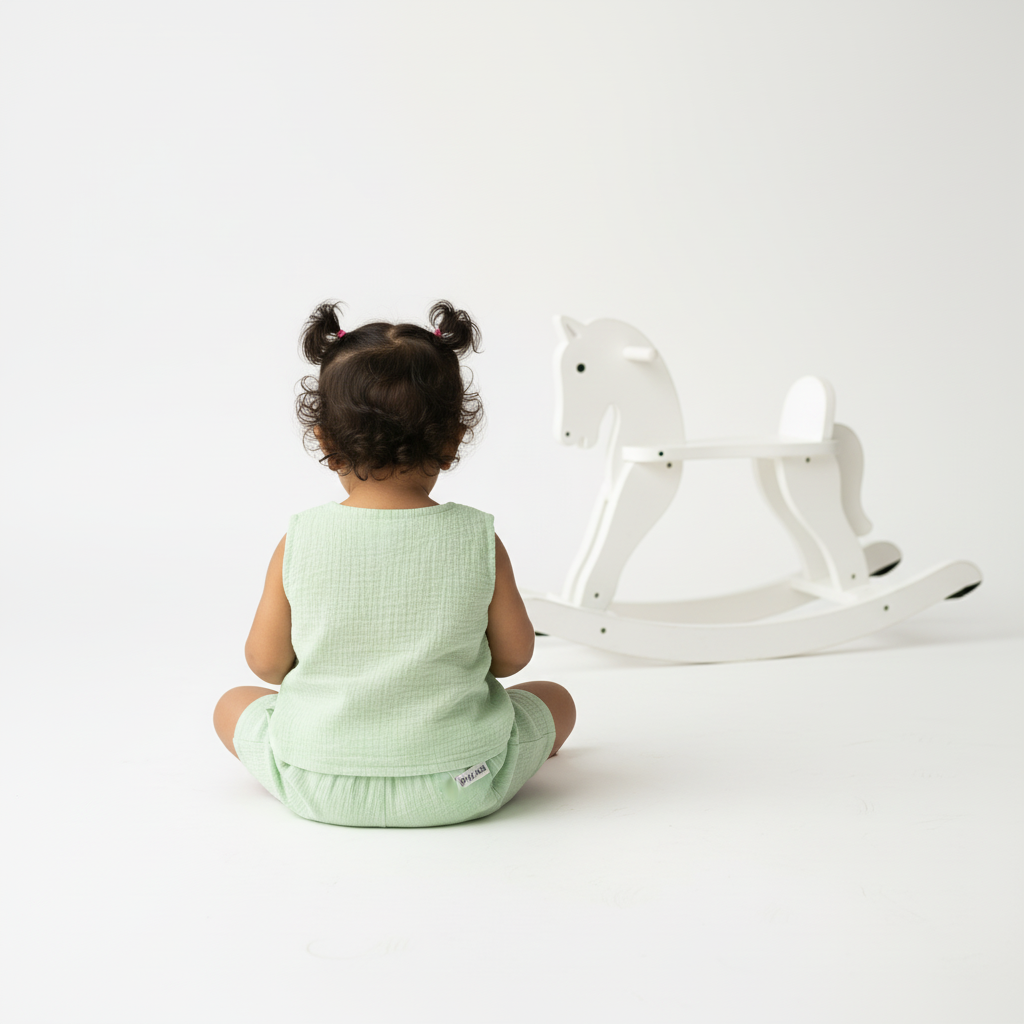 ICE CREAM GIRLS MUSLIN SHORT SET