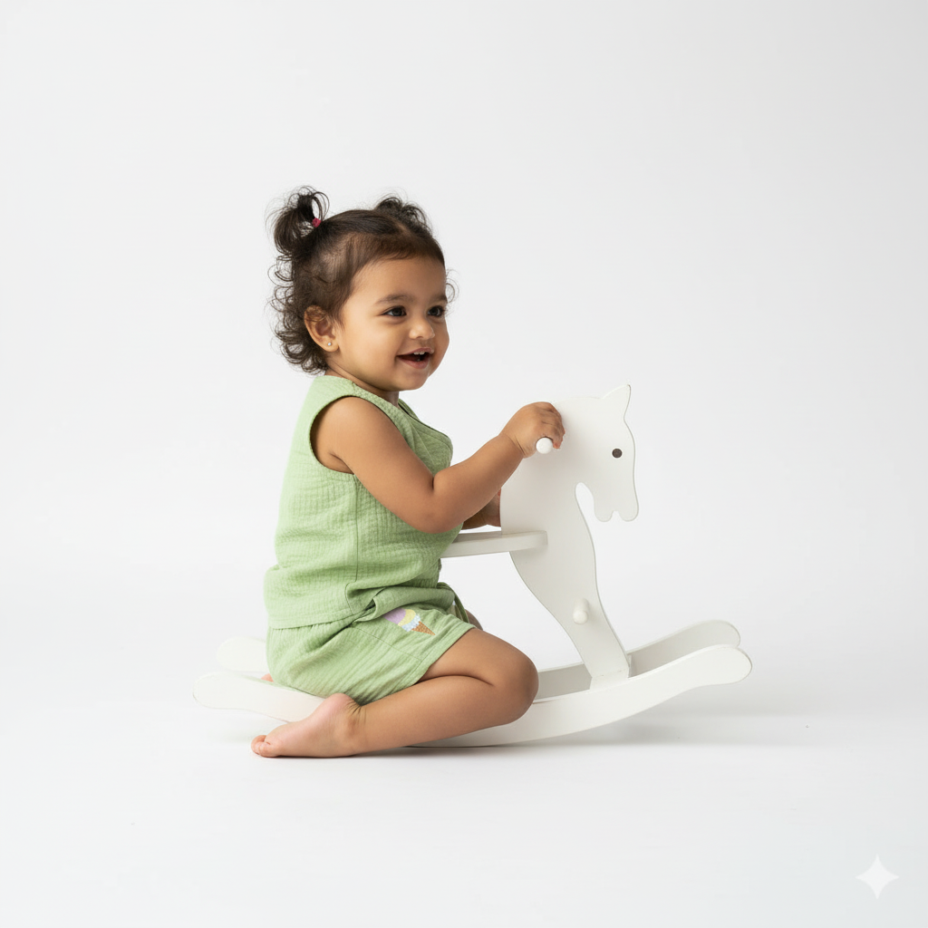 ICE CREAM GIRLS MUSLIN SHORT SET