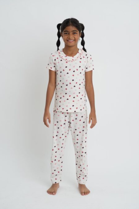 DREAMY HEARTS GIRLS' PAJAMA SET