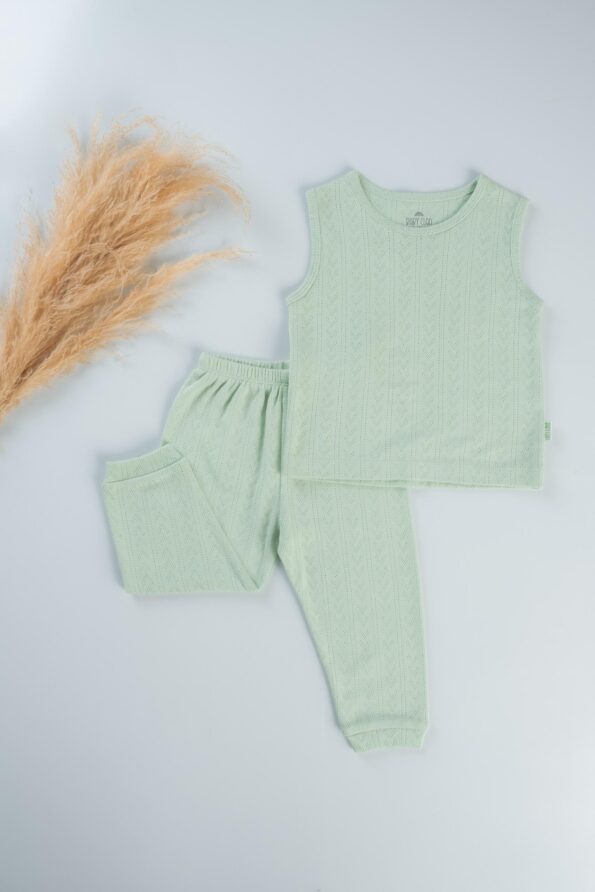 GREEN GLEE VEST WITH LONG PANT