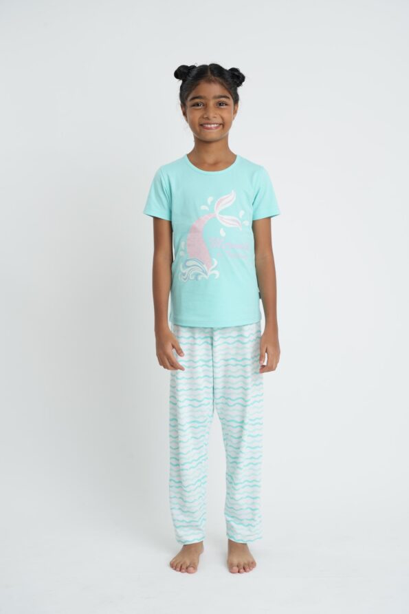 LITTLE MERMAID GIRLS' PAJAMA SET