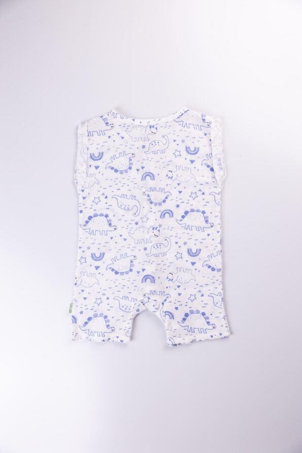 BLUE DINO ROMPER