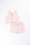 Kids Baby Girls Crop Outfits Sleeveless Vest Tops Pants Casual Clothes Set (5)