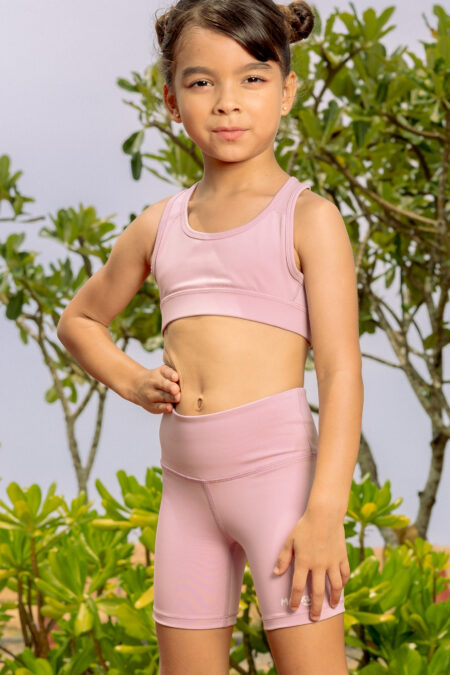 MACKLY GIRLS' PINK SPORTS BRA