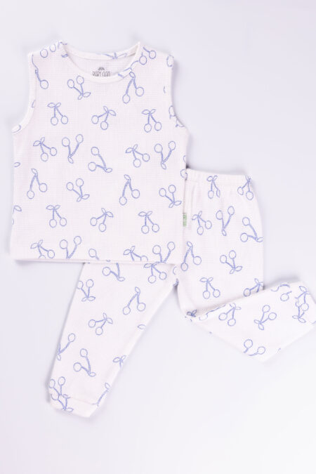 BLUE CHERRY PANT SET