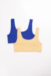 BLUIGE GIRLS’ 2-PIECE SCOOP BACK TRAINER BRA SET (2)