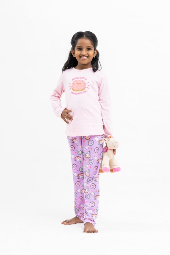 MACKLY GIRLS' SPRINKL KIND PJ SET