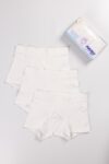 WHITE BOYS’ 3-PIECE BOXER UNDERWEAR SET (2)