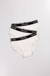 WHITE BOYS’ 3-PIECE BRIEF UNDERWEAR SET WITH LOGO ELASTIC (1)