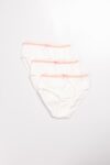 WHITE GIRLS’ 3-PIECE BRIEF UNDERWEAR SET (2)